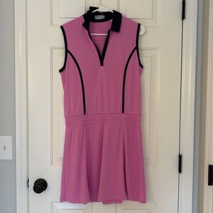 New Callaway golf dress Medium Pickleball Pink polo golf dress nwt